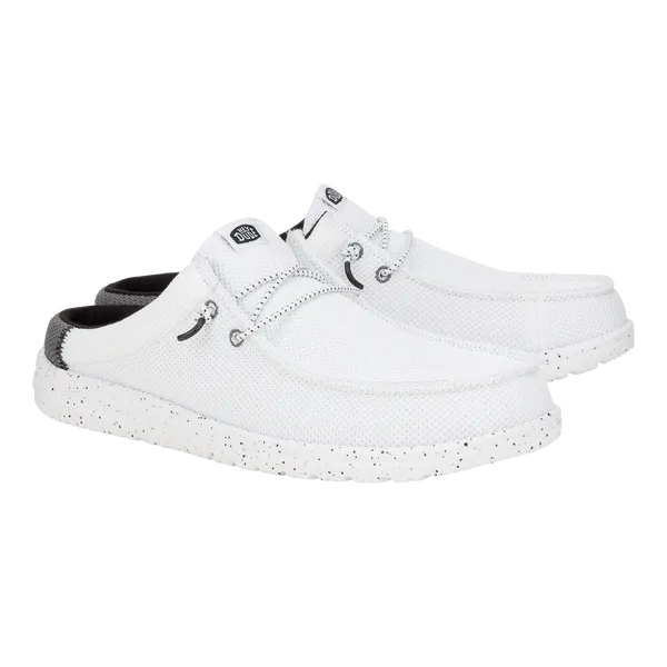 heydude Wally Slip Varsity WhiteBlack Apparel Mules