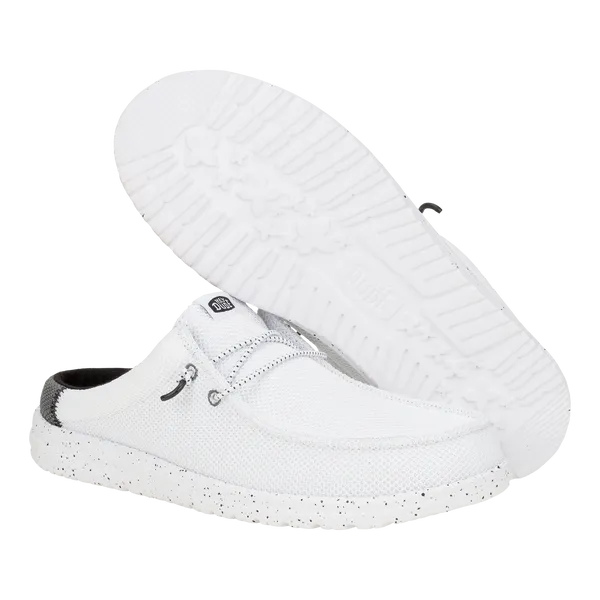 heydude Wally Slip Varsity WhiteBlack Apparel Mules