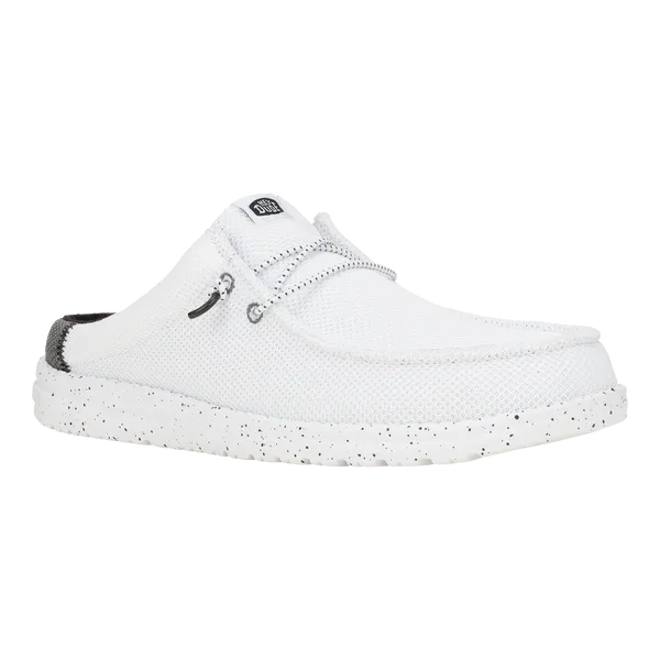 heydude Wally Slip Varsity WhiteBlack Apparel Mules