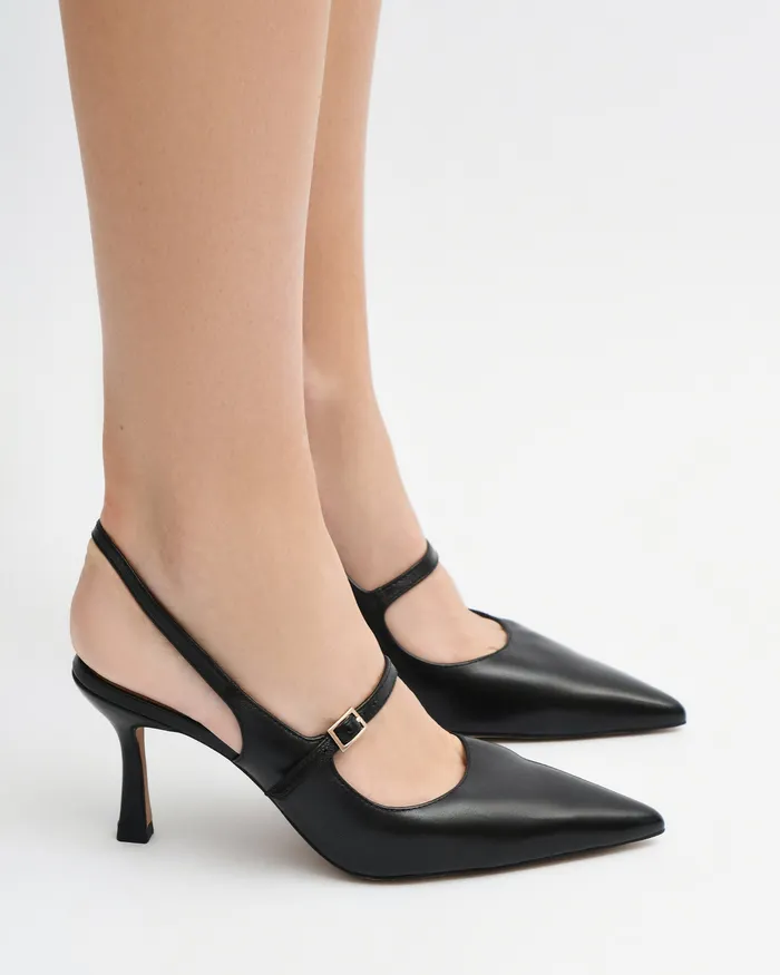 HIGH HEELS Archer high heels black leather jomercer Women HIGH HEELS Archer high heels black leather jomercer Women