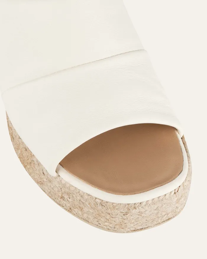 HIGH SANDALS Kristen high heel espadrille sandals off white leather jomercer Women HIGH SANDALS Kristen high heel espadrille sandals off white leather jomercer Women