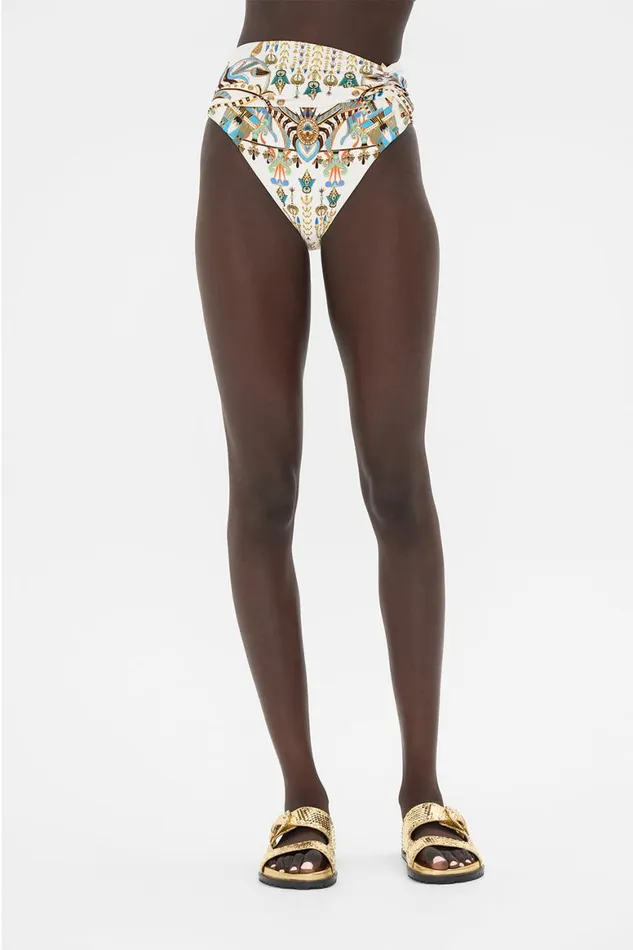 HIGH WAIST PANT WITH FRONT BAND VALLEY OF THE QUEENS Valley Of The Queens Womens Camilla Resort Wear