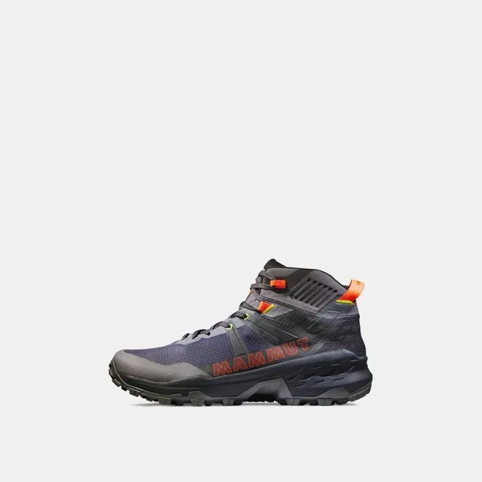 Hiking Shoes Men Mammut Sertig II Mid GTX Dark Titaniumvibrant Orange