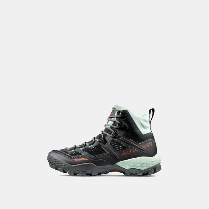 Hiking Shoes Women Mammut Ducan High GTX Dark Steelneo Mint