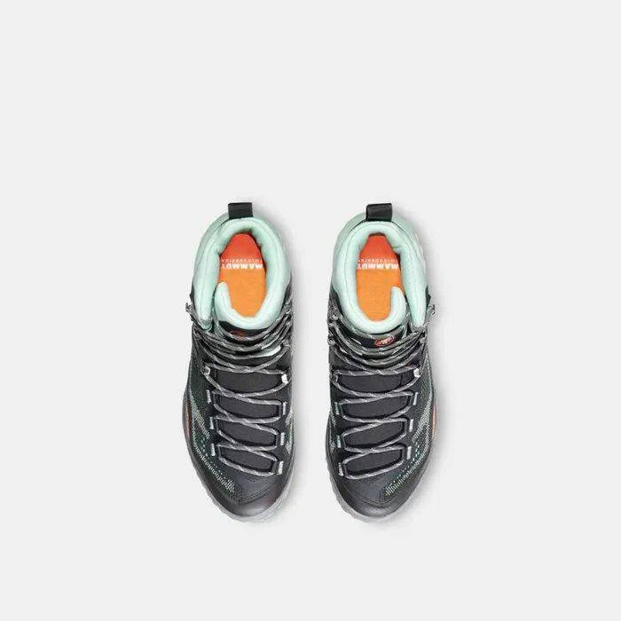 Hiking Shoes Women Mammut Ducan High GTX Dark Steelneo Mint Hiking Shoes Women Mammut Ducan High GTX Dark Steelneo Mint