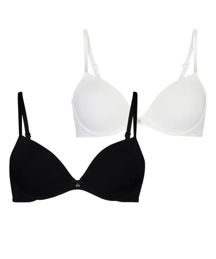 Hunkemller 2Pack Padded Underwired Bra 8211 Black Black 8211 Women Hunkemller 2Pack Padded Underwired Bra 8211 Black Black 8211 Women