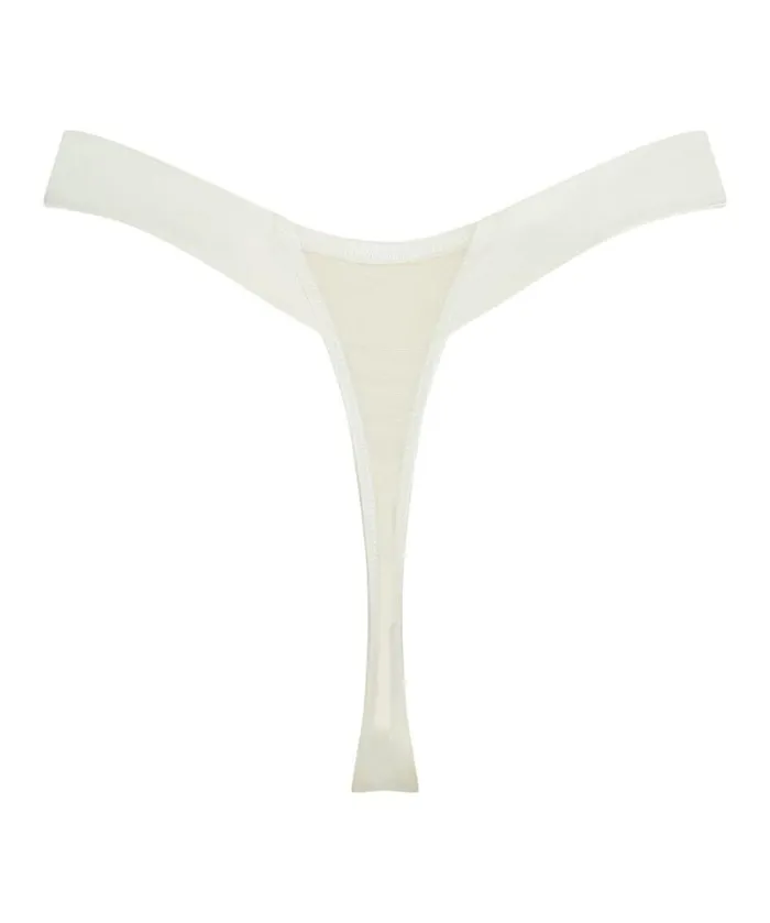 Hunkemller Akelai High Leg Thong 8211 White White 8211 Women Hunkemller Akelai High Leg Thong 8211 White White 8211 Women