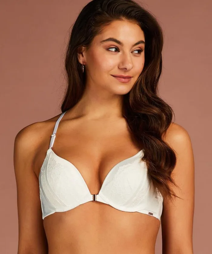 Hunkemller Akelei Padded PushUp Underwired Bra 8211 White 8211 Women Hunkemller Akelei Padded PushUp Underwired Bra 8211 White 8211 Women