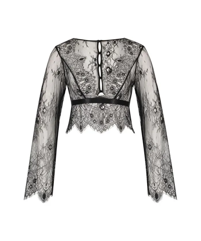 Hunkemller Allover Lace Top 8211 Black Black 8211 Women Hunkemller Allover Lace Top 8211 Black Black 8211 Women