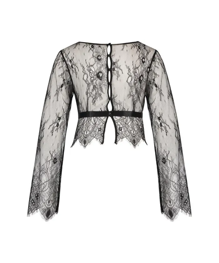 Hunkemller Allover Lace Top 8211 Black Black 8211 Women Hunkemller Allover Lace Top 8211 Black Black 8211 Women