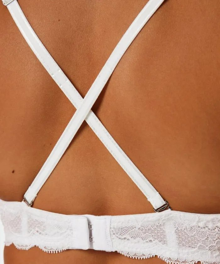 Hunkemller Angie Padded Underwired PushUp Bra 8211 White White 8211 Women Hunkemller Angie Padded Underwired PushUp Bra 8211 White White 8211 Women