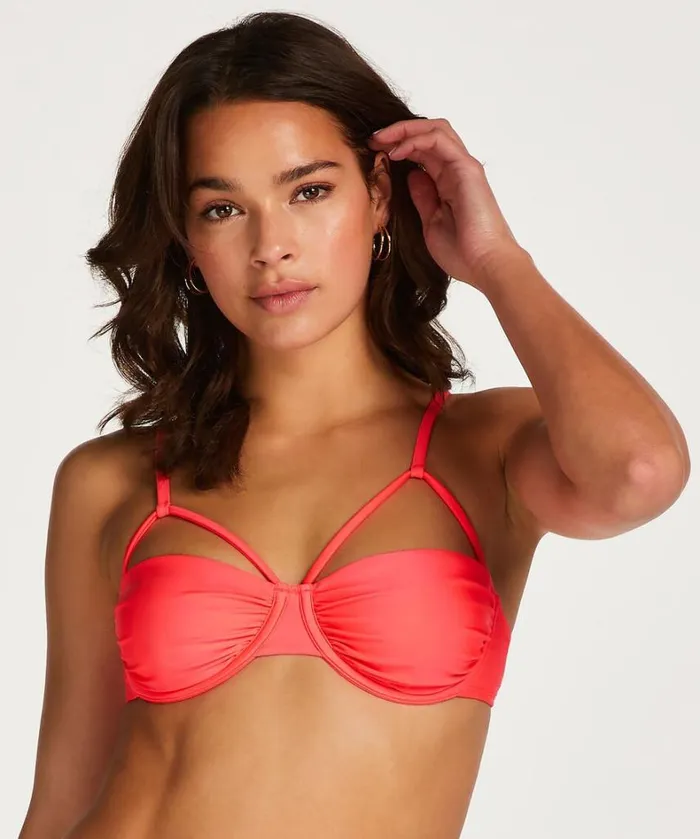 Hunkemller Cairo NonPadded Underwired Bikini Top 8211 Red Red 8211 Women Hunkemller Cairo NonPadded Underwired Bikini Top 8211 Red Red 8211 Women
