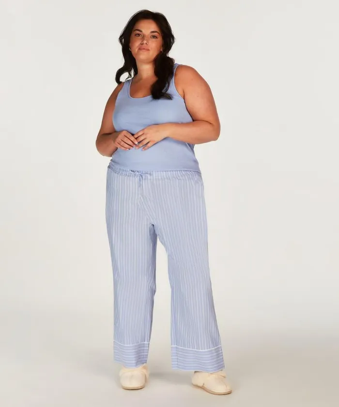 Hunkemller Cotton Pants 8211 Blue Blue 8211 Women Hunkemller Cotton Pants 8211 Blue Blue 8211 Women