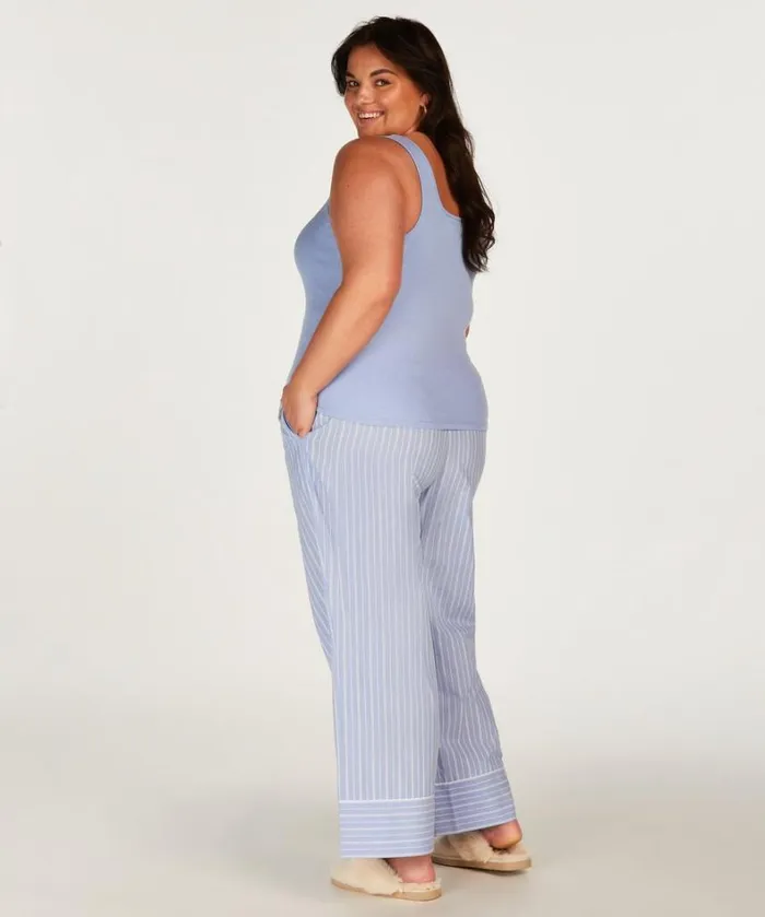 Hunkemller Cotton Pants 8211 Blue Blue 8211 Women Hunkemller Cotton Pants 8211 Blue Blue 8211 Women