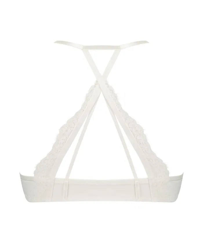 Hunkemller Daisy Padded PushUp Underwired Bra 8211 White White 8211 Women Hunkemller Daisy Padded PushUp Underwired Bra 8211 White White 8211 Women