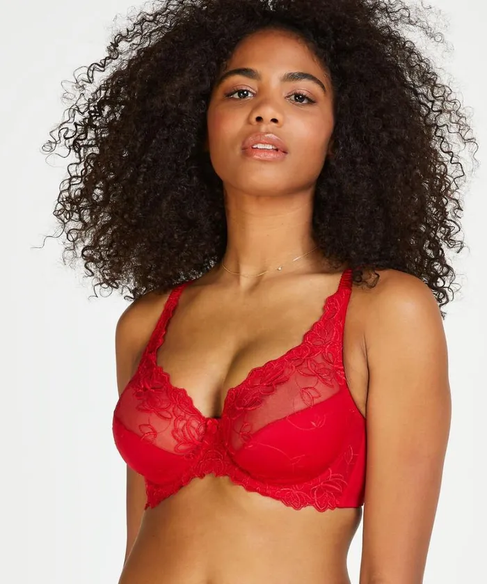 Hunkemller Diva NonPadded Underwired Bra 8211 Red Red 8211 Women