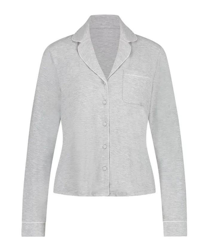 Hunkemller Essential Jersey LongSleeved Jacket 8211 Gray Gray 8211 Women Hunkemller Essential Jersey LongSleeved Jacket 8211 Gray Gray 8211 Women