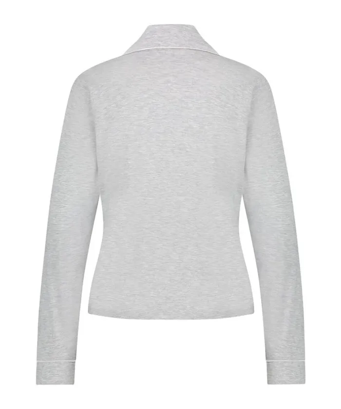 Hunkemller Essential Jersey LongSleeved Jacket 8211 Gray Gray 8211 Women Hunkemller Essential Jersey LongSleeved Jacket 8211 Gray Gray 8211 Women