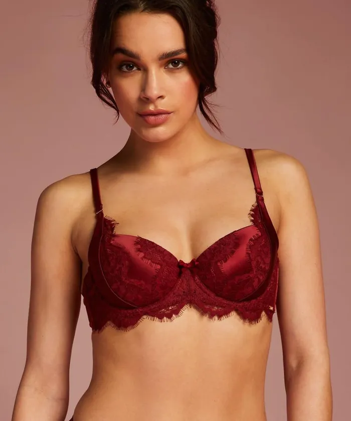 Hunkemller Hannako Padded Underwired Bra 8211 Red 8211 Women Hunkemller Hannako Padded Underwired Bra 8211 Red 8211 Women