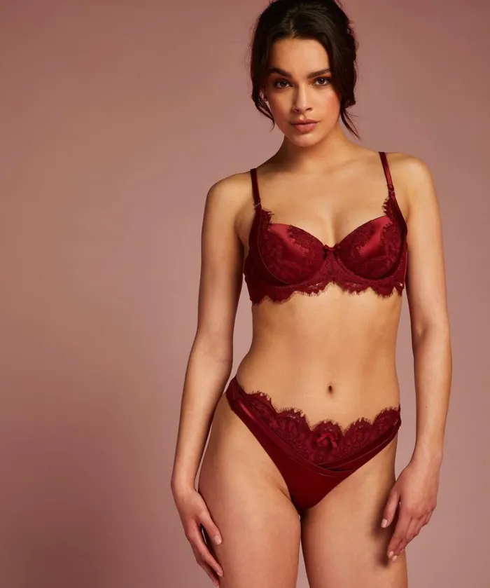 Hunkemller Hannako Padded Underwired Bra 8211 Red 8211 Women Hunkemller Hannako Padded Underwired Bra 8211 Red 8211 Women