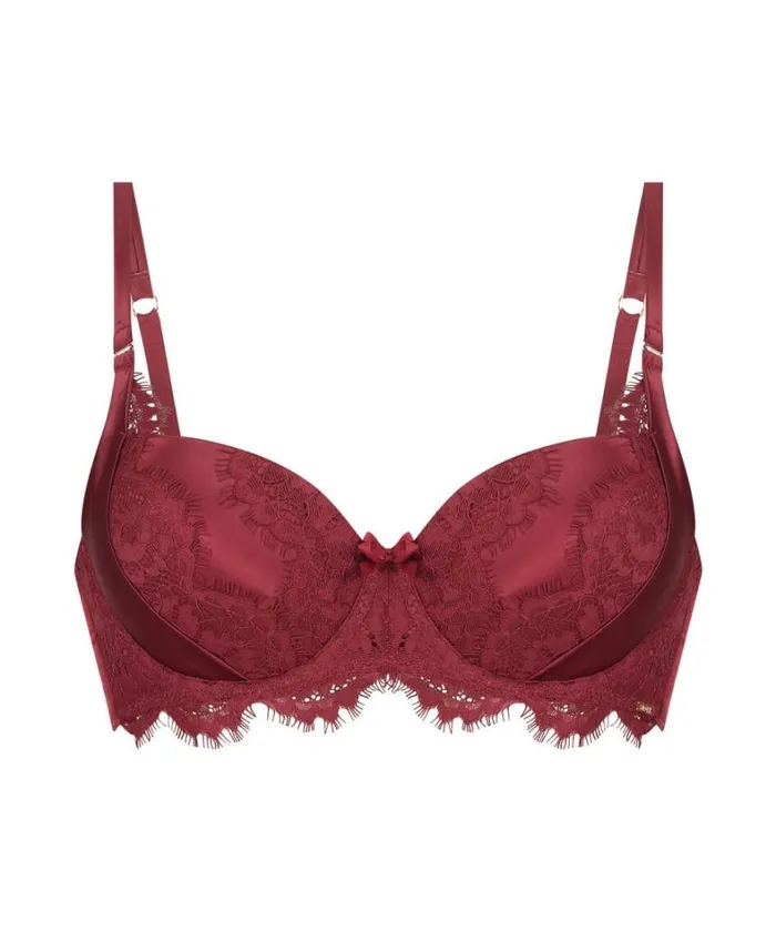 Hunkemller Hannako Padded Underwired Bra 8211 Red 8211 Women Hunkemller Hannako Padded Underwired Bra 8211 Red 8211 Women