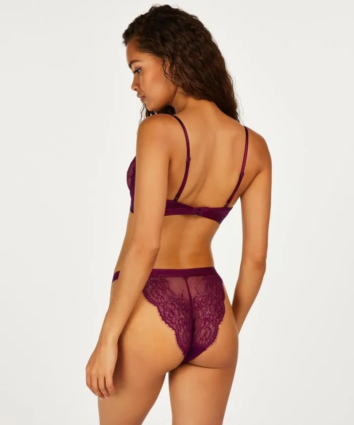 Hunkemller Honey NonPadded Underwired Bra 8211 Purple 8211 Women Hunkemller Honey NonPadded Underwired Bra 8211 Purple 8211 Women
