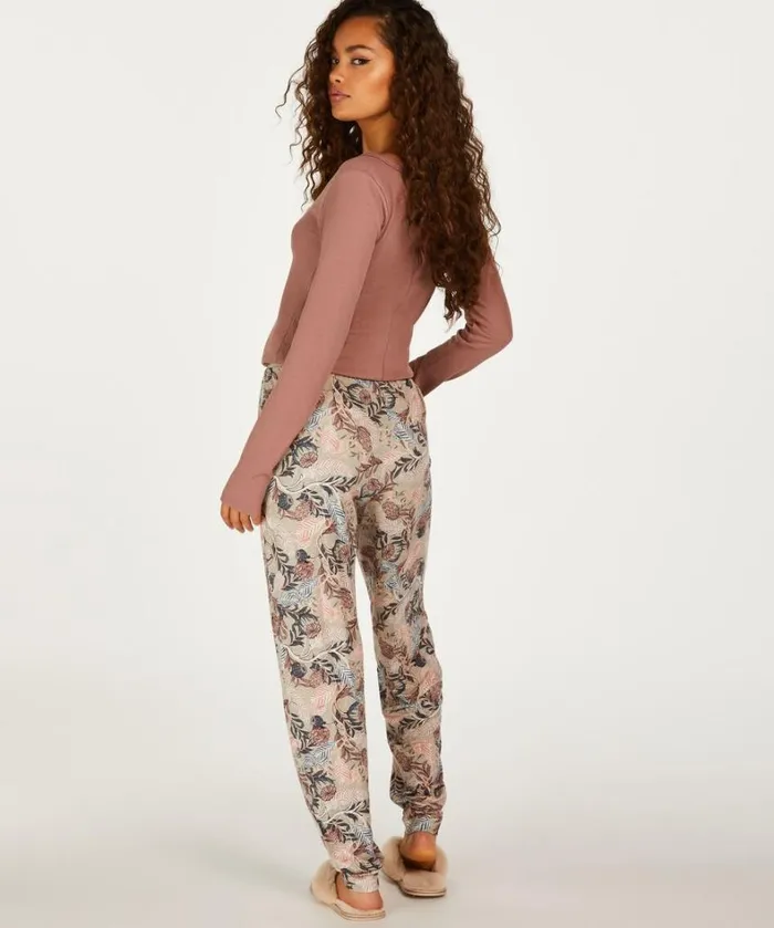 Hunkemller Jersey Pyjama Pants 8211 Beige Beige 8211 Women Hunkemller Jersey Pyjama Pants 8211 Beige Beige 8211 Women