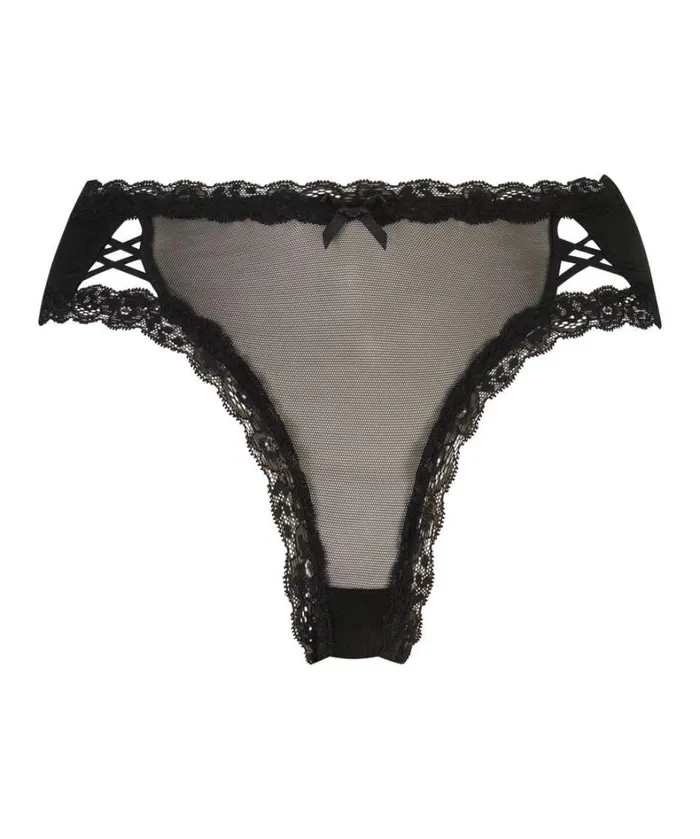 Hunkemller Kyla VShaped Brazilian 8211 Black Black 8211 Women Hunkemller Kyla VShaped Brazilian 8211 Black Black 8211 Women