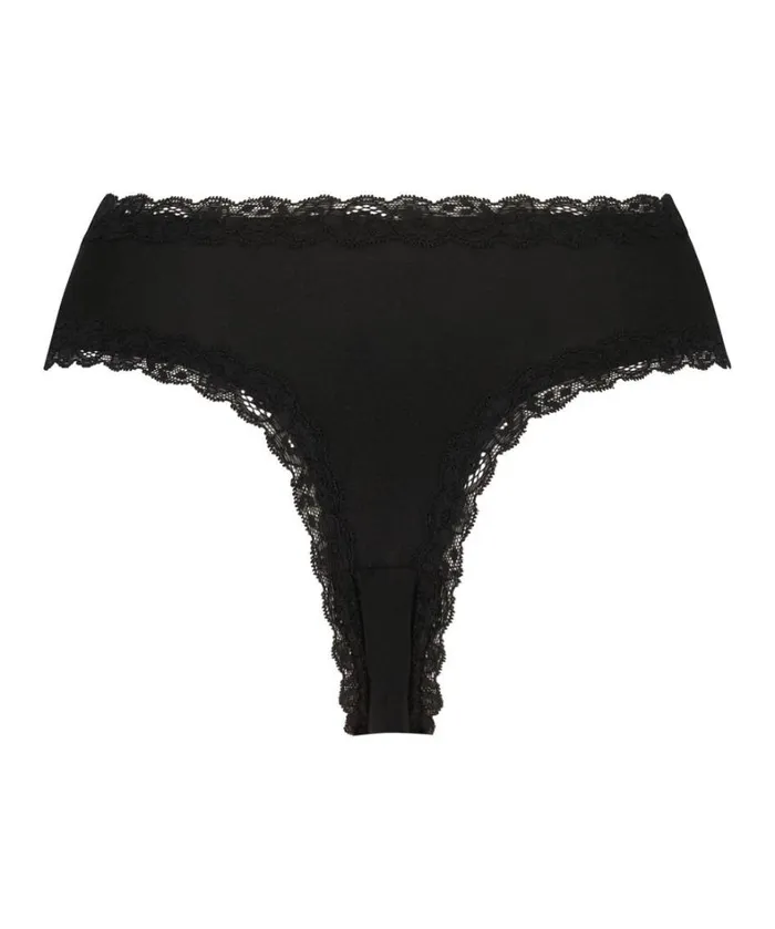 Hunkemller Kyla VShaped Brazilian 8211 Black Black 8211 Women Hunkemller Kyla VShaped Brazilian 8211 Black Black 8211 Women