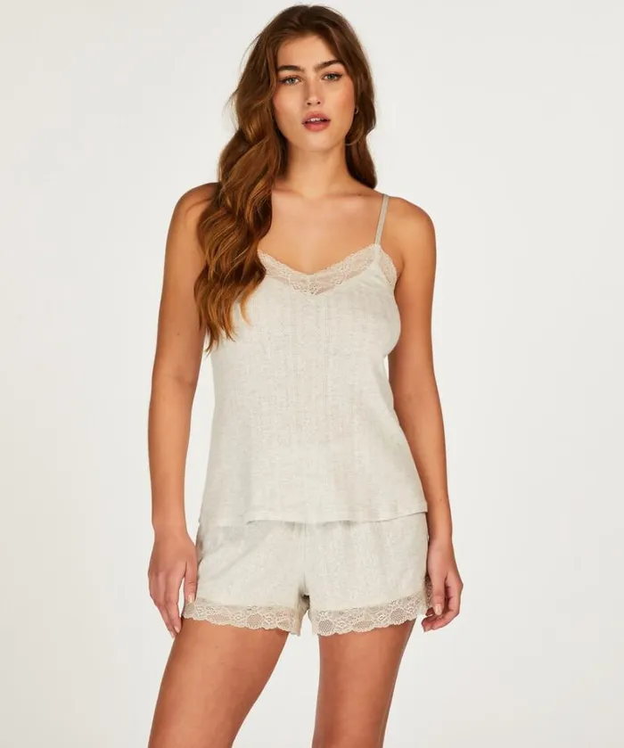 Hunkemller Lace Shorts 8211 Beige Beige 8211 Women