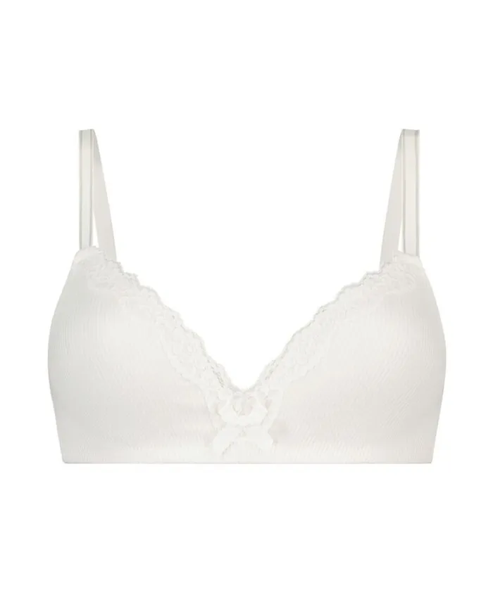 Hunkemller Lola Padded NonWired Bra 8211 White White 8211 Women Hunkemller Lola Padded NonWired Bra 8211 White White 8211 Women