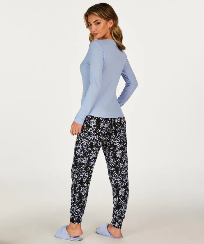 Hunkemller LongSleeved Pyjama Top 8211 Blue Blue 8211 Women Hunkemller LongSleeved Pyjama Top 8211 Blue Blue 8211 Women
