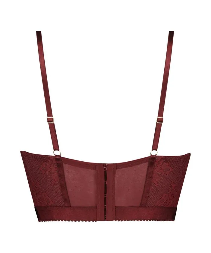 Hunkemller Malika Padded Longline Underwired Bra 8211 Red Red 8211 Women Hunkemller Malika Padded Longline Underwired Bra 8211 Red Red 8211 Women