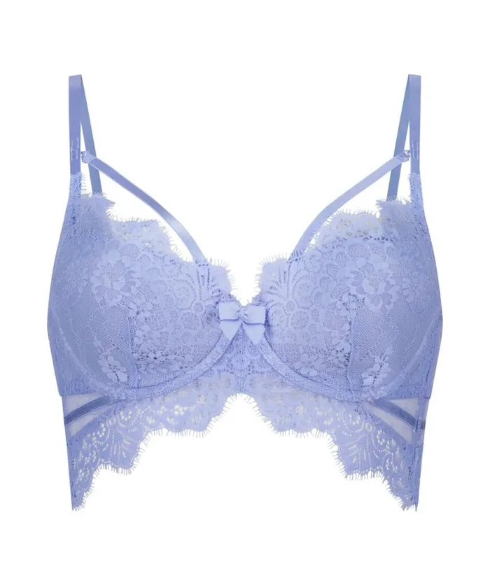 Hunkemller Marilee Padded Underwired Longline Bra 8211 Purple 8211 Women Hunkemller Marilee Padded Underwired Longline Bra 8211 Purple 8211 Women