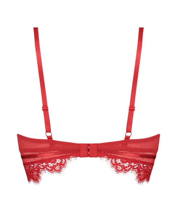 Hunkemller Marilee Padded Underwired Longline Bra 8211 Red Red 8211 Women Hunkemller Marilee Padded Underwired Longline Bra 8211 Red Red 8211 Women
