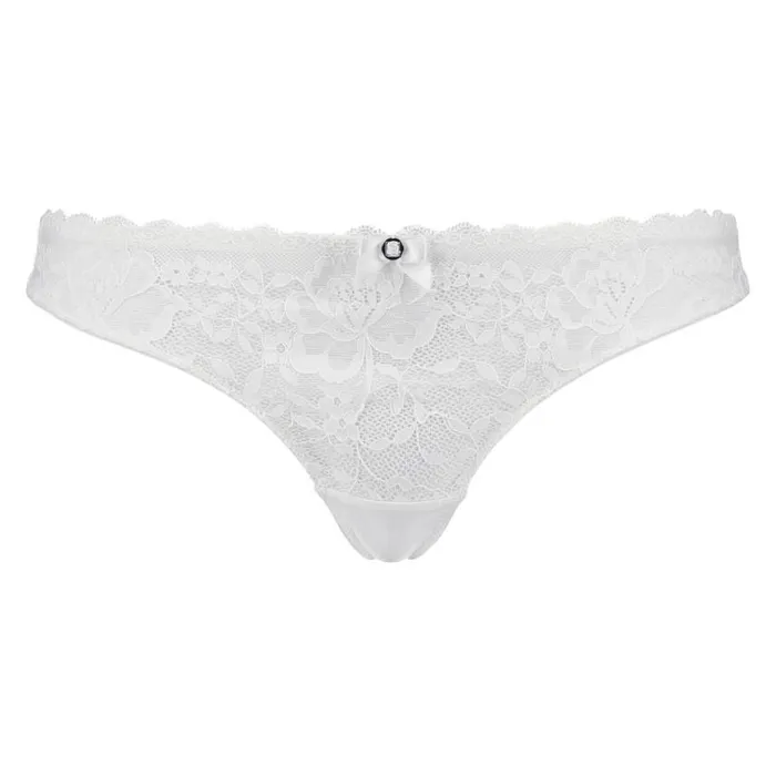 Hunkemller Maya Thong 8211 White White 8211 Women Hunkemller Maya Thong 8211 White White 8211 Women
