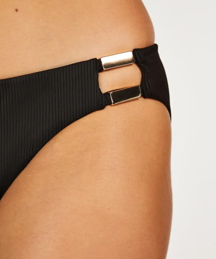 Hunkemller Nero Rib Bikini Bottoms 8211 Black Black 8211 Women Hunkemller Nero Rib Bikini Bottoms 8211 Black Black 8211 Women