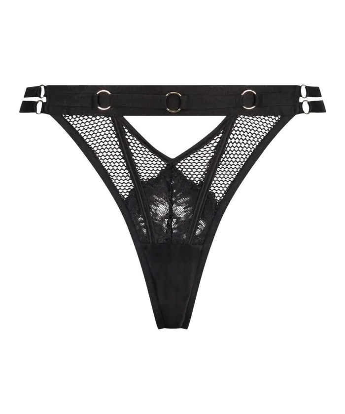 Hunkemller Pleasure High Leg Thong 8211 Black Black 8211 Women Hunkemller Pleasure High Leg Thong 8211 Black Black 8211 Women