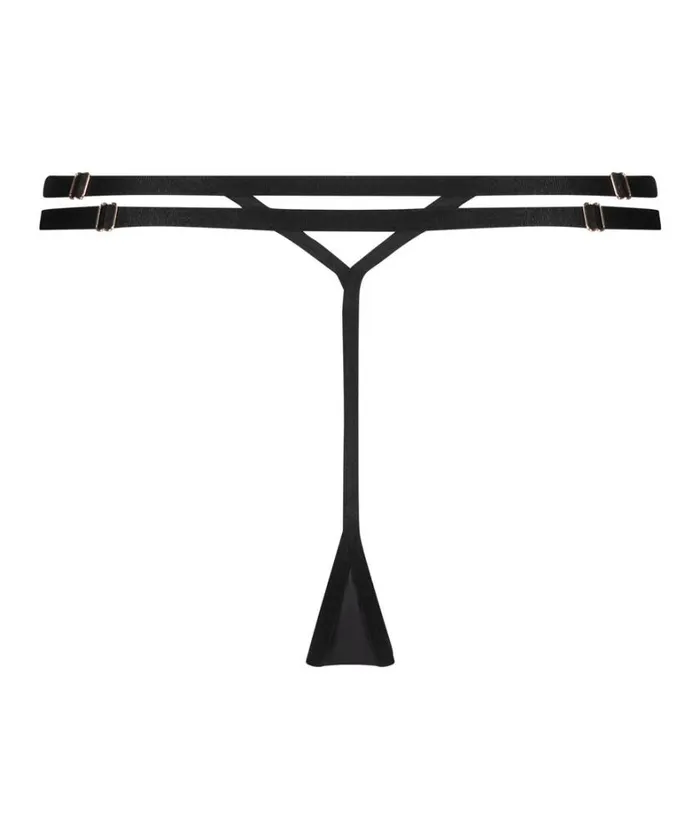 Hunkemller Pleasure High Leg Thong 8211 Black Black 8211 Women Hunkemller Pleasure High Leg Thong 8211 Black Black 8211 Women