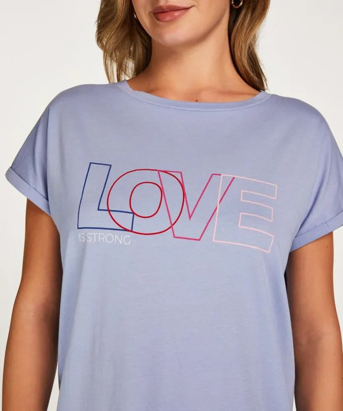 Hunkemller Round Neck Nightshirt 8211 Blue Blue 8211 Women Hunkemller Round Neck Nightshirt 8211 Blue Blue 8211 Women