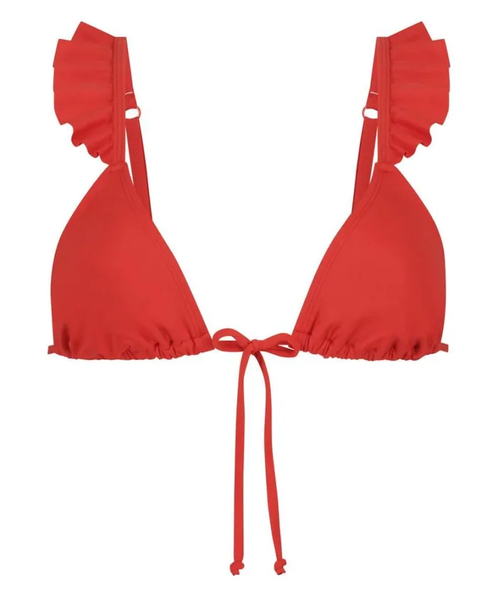 Hunkemller Sardinia Triangle Bikini Top 8211 Red Red 8211 Women Hunkemller Sardinia Triangle Bikini Top 8211 Red Red 8211 Women