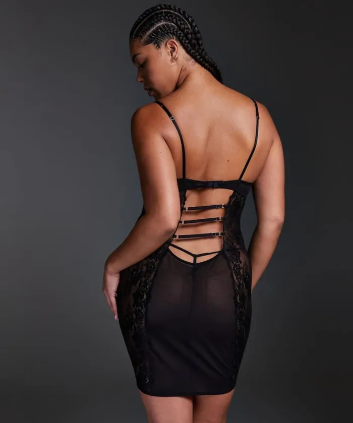 Hunkemller Sosha Padded Underwired Slip Dress 8211 Black Black 8211 Women Hunkemller Sosha Padded Underwired Slip Dress 8211 Black Black 8211 Women