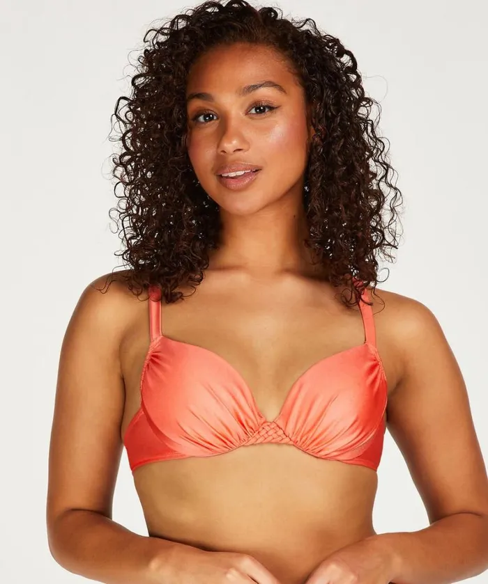 Hunkemller Sunrise Padded Underwired Bikini Top 8211 Orange Orange 8211 Women Hunkemller Sunrise Padded Underwired Bikini Top 8211 Orange Orange 8211 Women