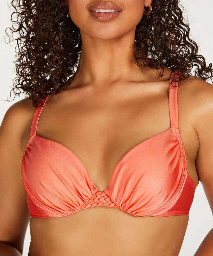 Hunkemller Sunrise Padded Underwired Bikini Top 8211 Orange Orange 8211 Women Hunkemller Sunrise Padded Underwired Bikini Top 8211 Orange Orange 8211 Women