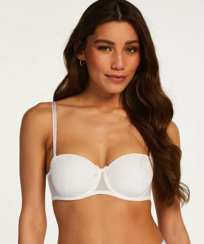 Hunkemller Valerie Padded Strapless Underwired Bra 8211 White White 8211 Women