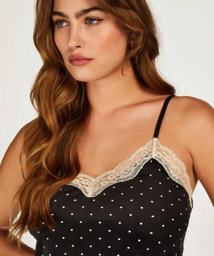 Hunkemller Velvet Lace Cami 8211 Black Black 8211 Women Hunkemller Velvet Lace Cami 8211 Black Black 8211 Women