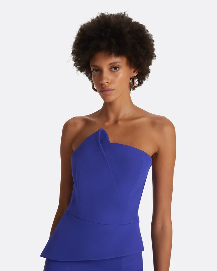 Icons Delani Azure Blue Midi Dress Azure Blue Safiyaa Women
