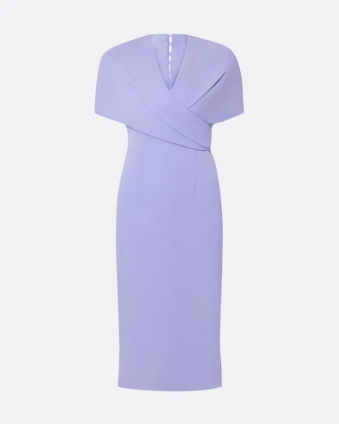 Icons Safiyaa Women Flora Periwinkle Midi Dress Periwinkle