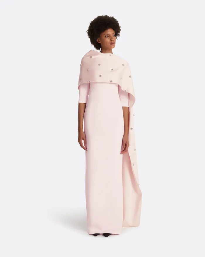 Icons Women Safiyaa Cosette Barely Pink Long Dress Barely Pink