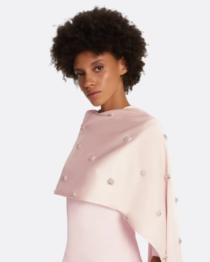 Icons Women Safiyaa Cosette Barely Pink Long Dress Barely Pink
